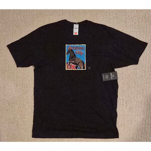 Men's Brixton Short Sleeve Tee L Black with Horse Graphic